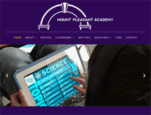 Tablet Screenshot of mountpleasantacademy.org